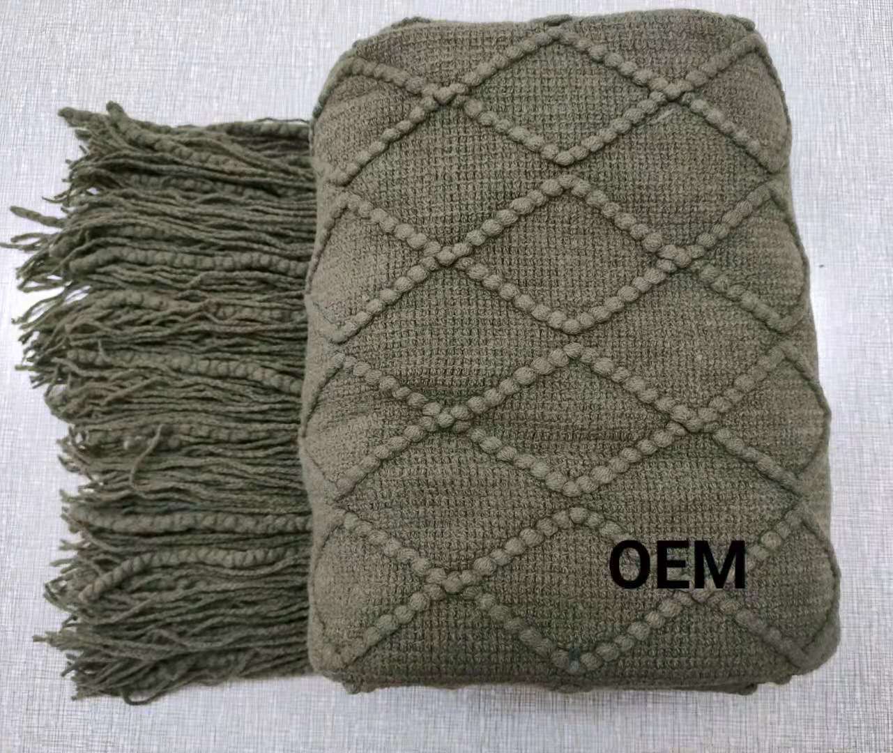 Coperta divano con losanghe
