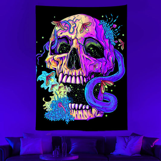 Arazzo Teschio Neon