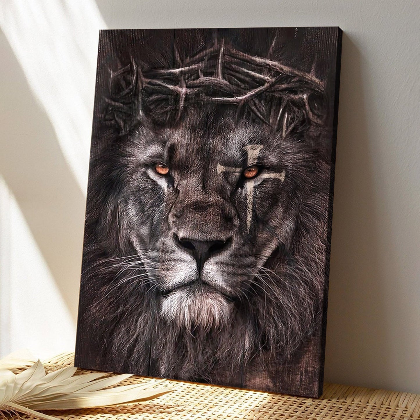 Quadro leone corona