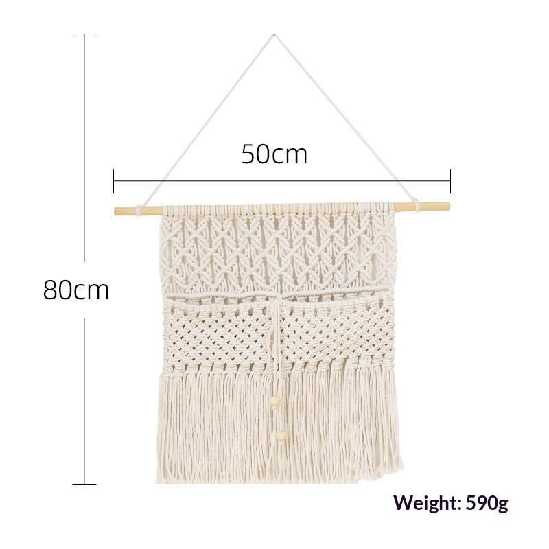 Arazzo bohemien cotone e corda