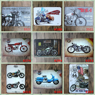 Decorazione motocicletta retrò