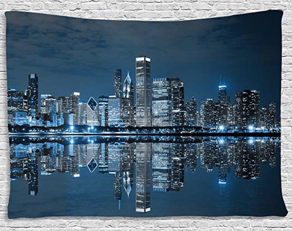 Tappezzeria città notte