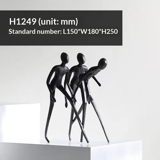 Scultura ghisa minimalista