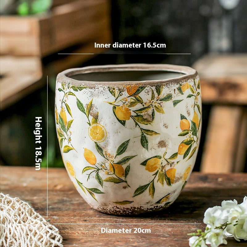 Vaso fiori ceramica retro