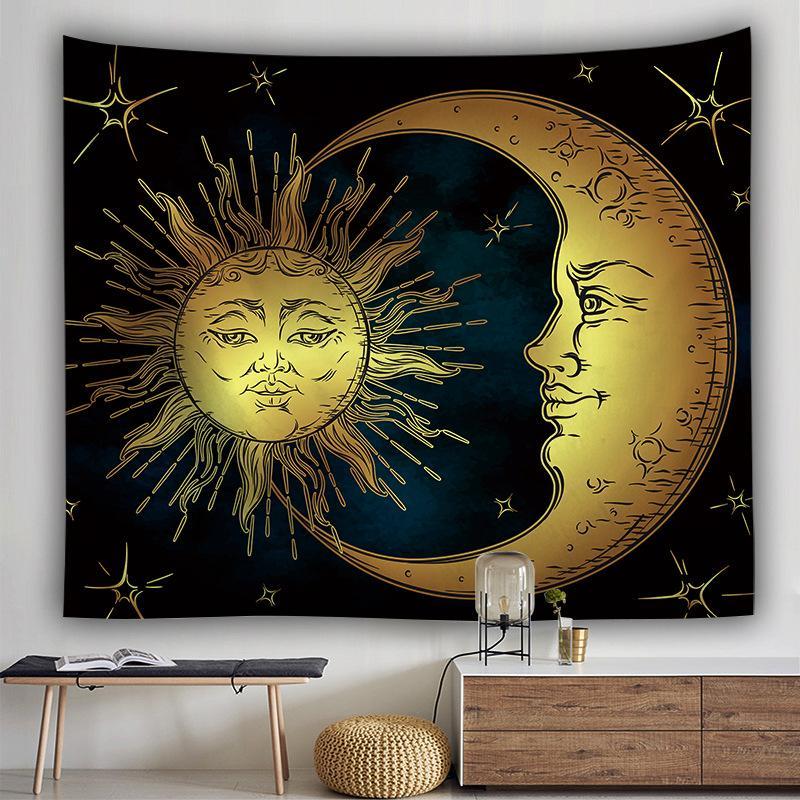 Arazzo luna e sole