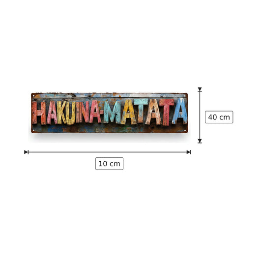 Targa in Metallo Vintage - 10x40 cm