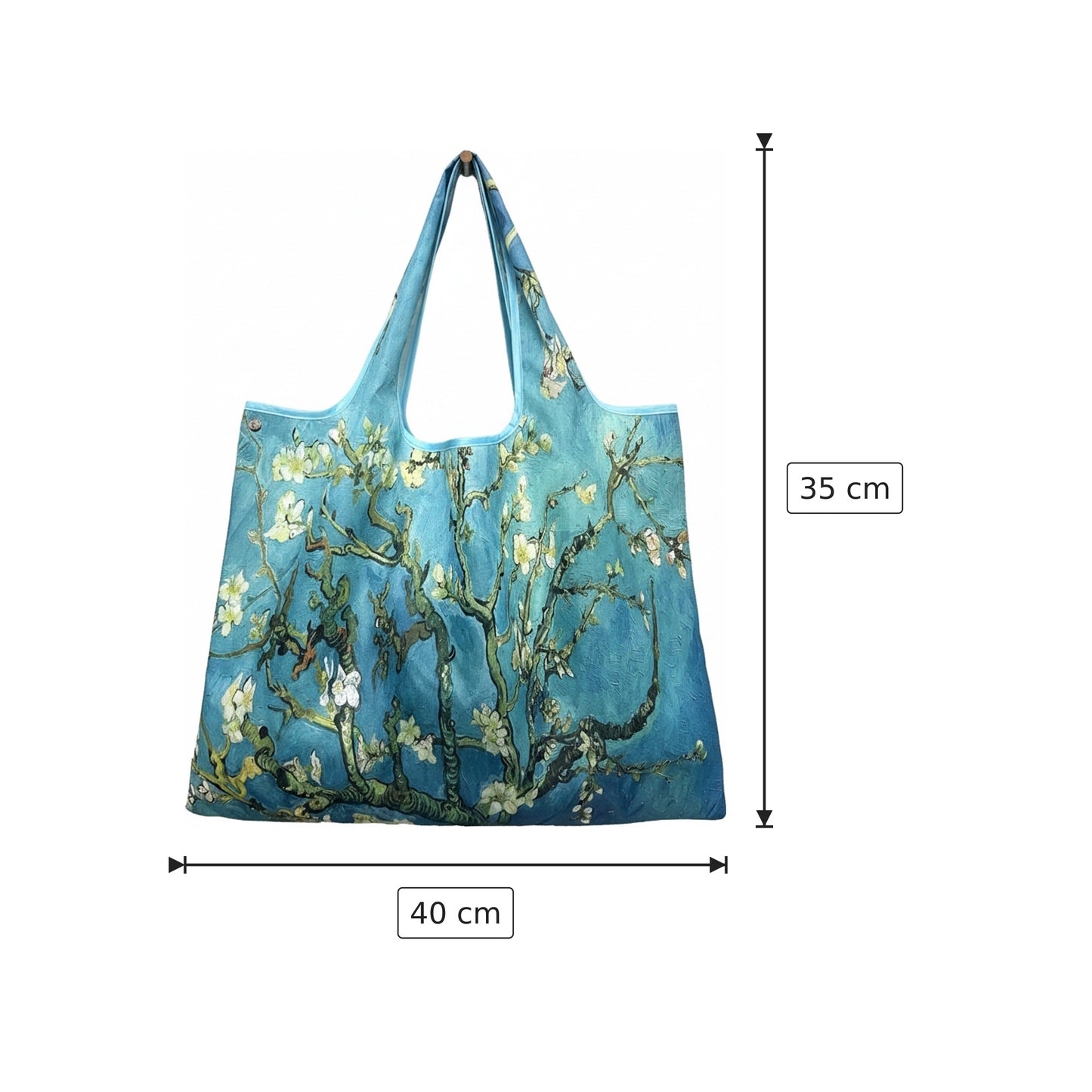 Borsa Vincent Van Gogh in poliestere - 40×35 cm