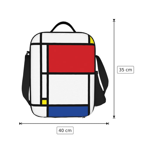 Borsa zaino Piet Mondrian in poliestere - 40×35 cm