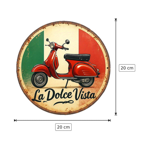 Targa in Alluminio Vintage - 20x20 cm
