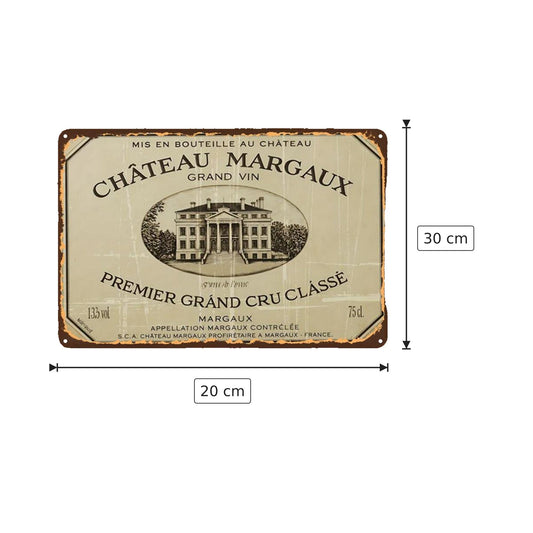 Targa in Alluminio Decorativa Vintage - 20x30 cm