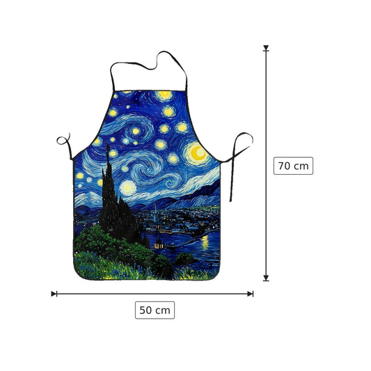 Grembiule ispirato alla Notte stellata - 50x70 cm