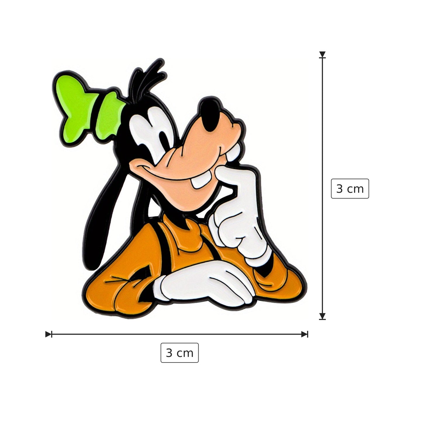 Spilla Pippo 3x3 cm