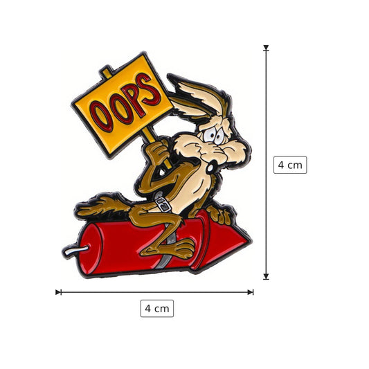 Spilla Willy Coyote 4x4 cm