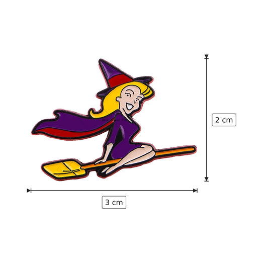Spilla Strega 3x2 cm