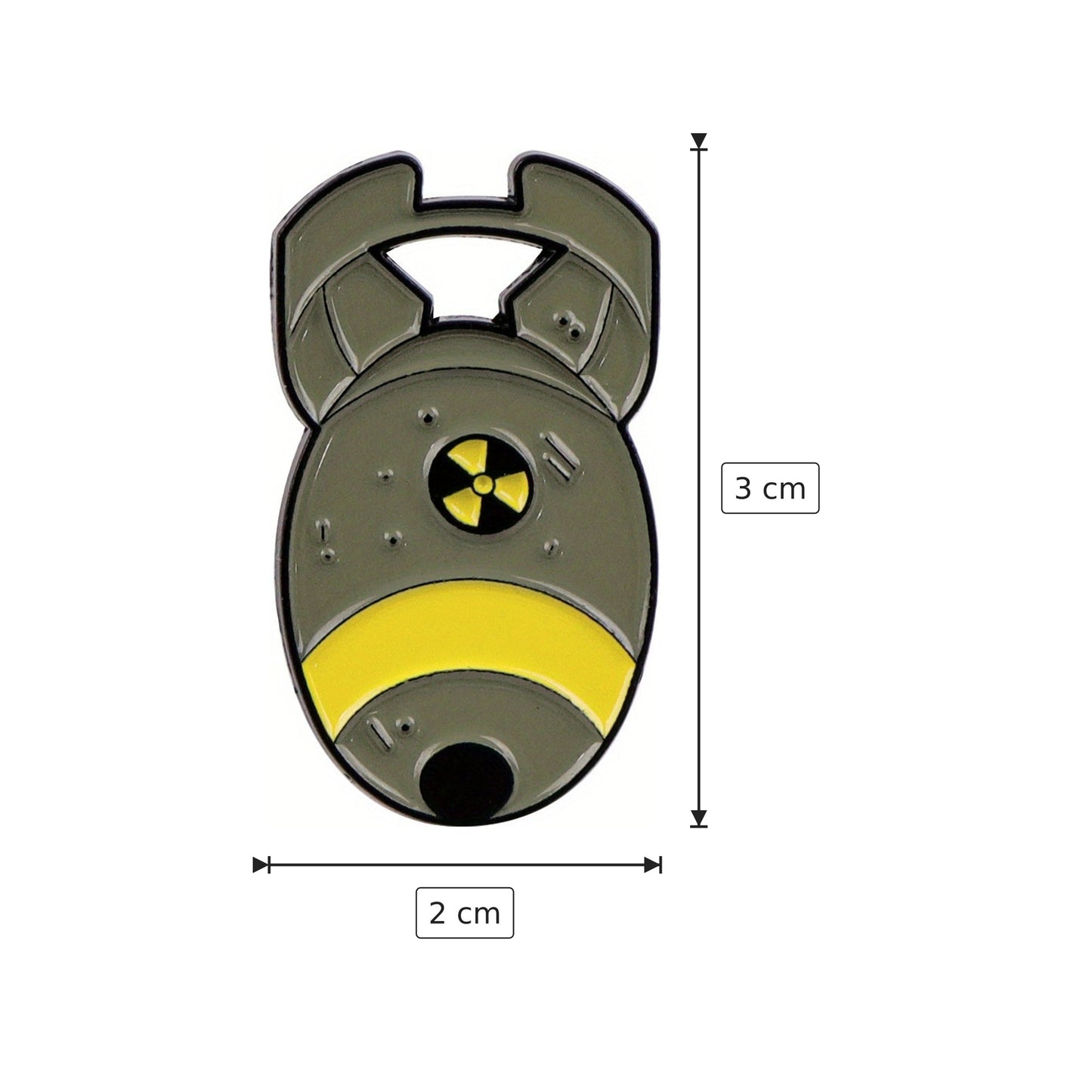 Spilla Bomba 2x3 cm