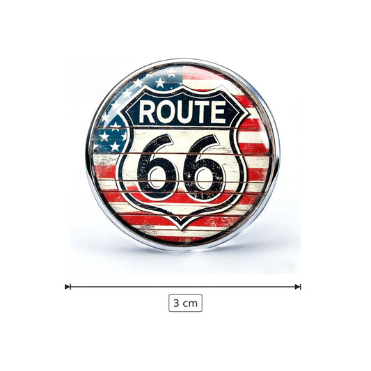 Spilla Route 66 Ø3 cm