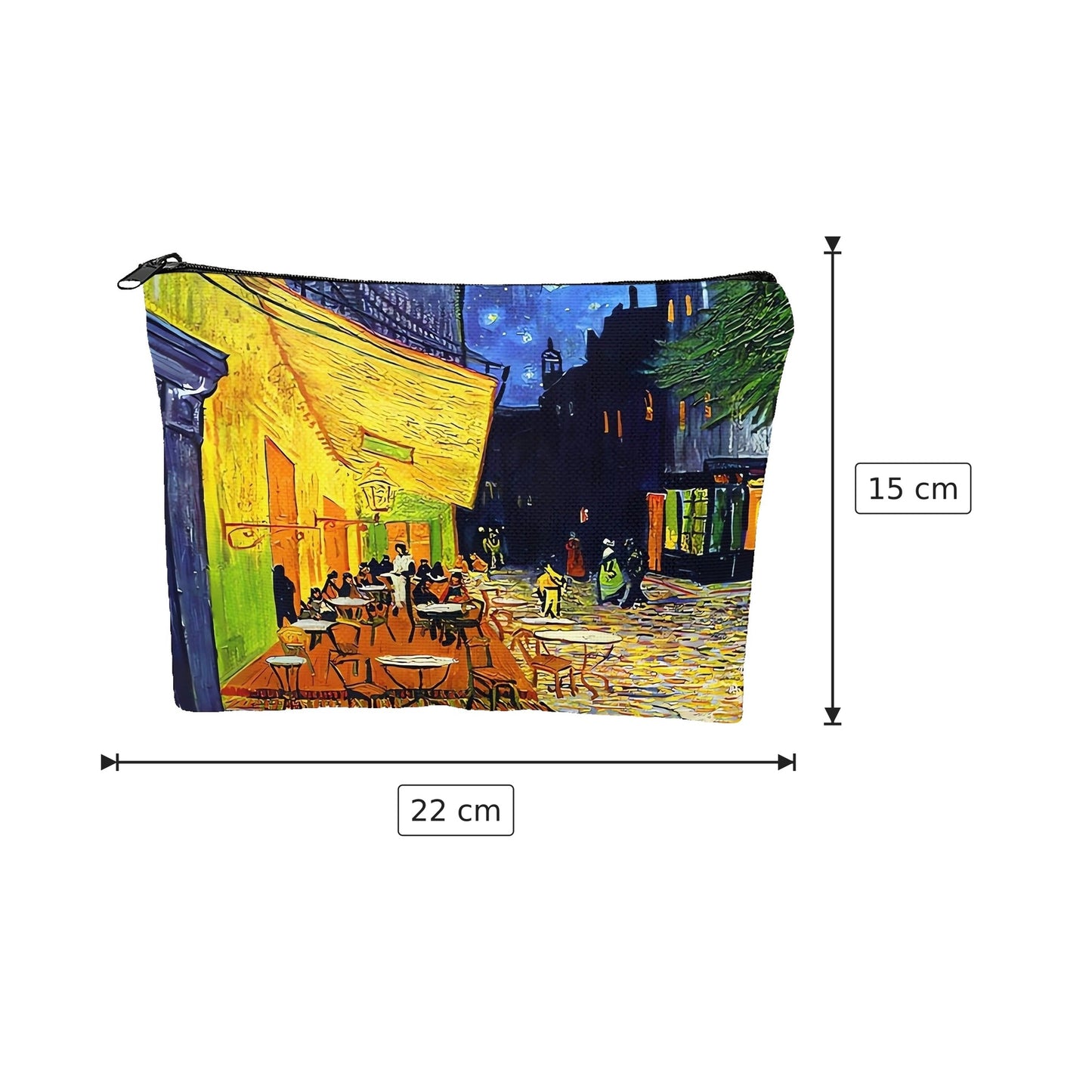 Pochette Van Gogh Cafè Nuit in poliestere - 22×15 cm