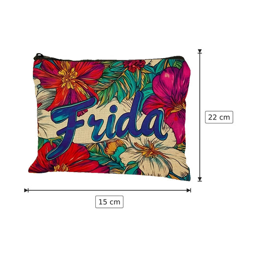 Pochette Frida in poliestere - 15×22 cm