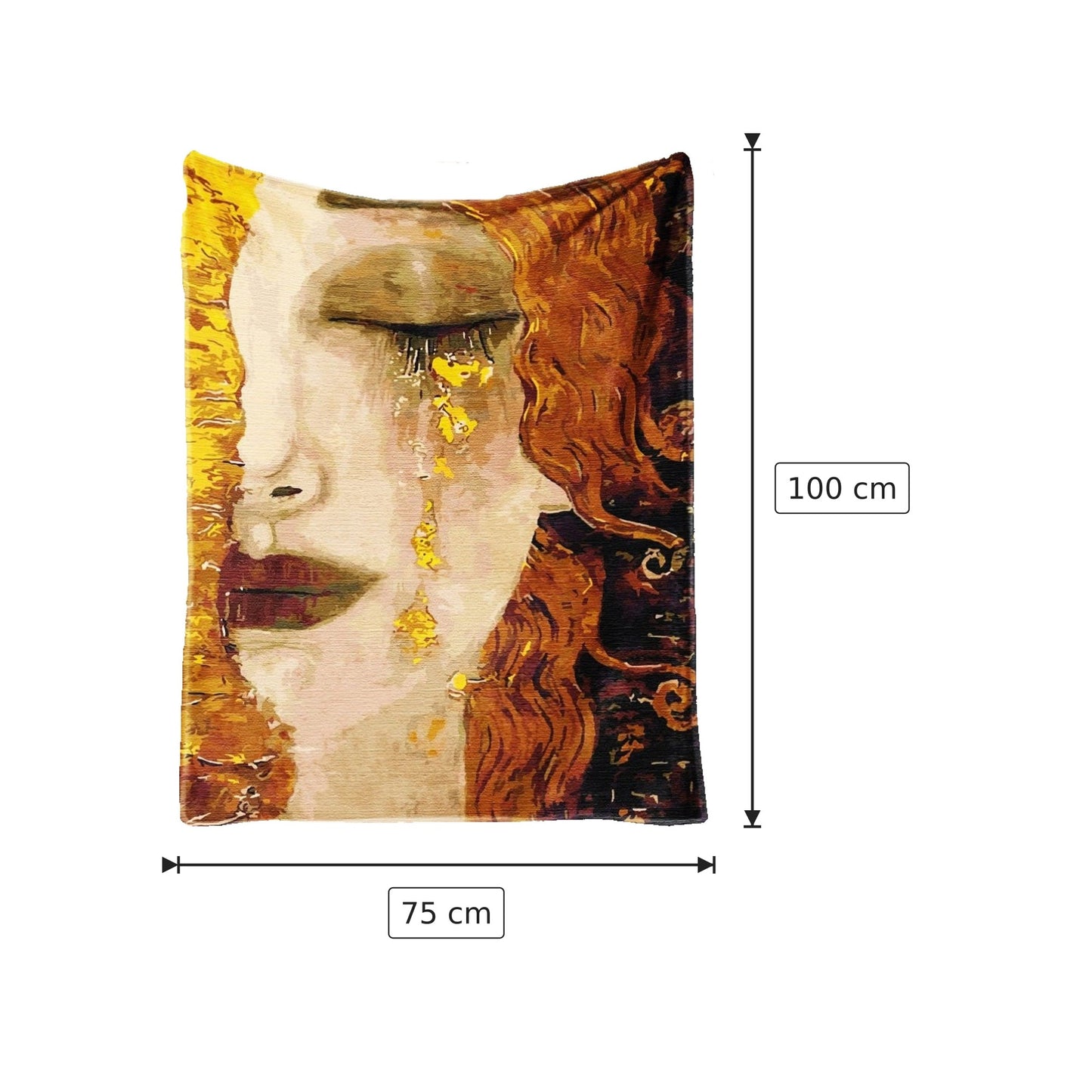 Coperta Gustav Klimt 75x100 cm - 130x150 cm - 150x200 cm - 180x220 cm