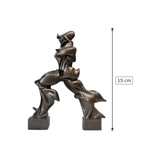 Umberto Boccioni - Forme uniche della continuità dello spazio - h 15 cm - Scultura 3D - Fatta e Dipinta a Mano