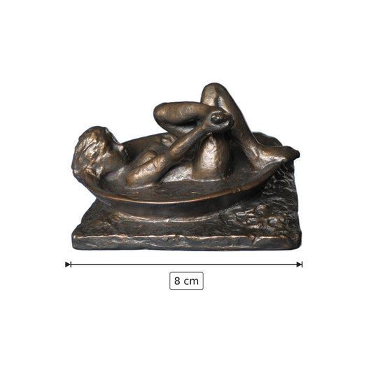 Edgar Degas - Il bagno - h 8 cm - Scultura 3D - Fatta e Dipinta a Mano