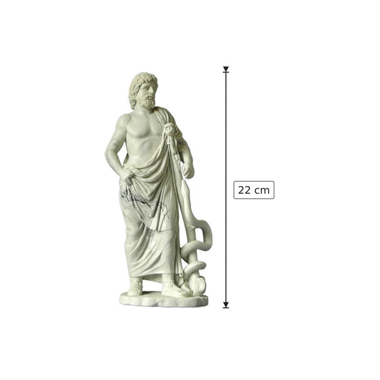 Ascelpio - h 22 cm - Scultura 3D - Fatta e Dipinta a Mano