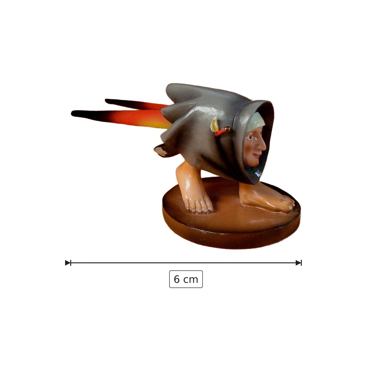 Hieronymus Bosch - Capotavola - h 6 cm - Scultura 3D - Fatta e Dipinta a Mano
