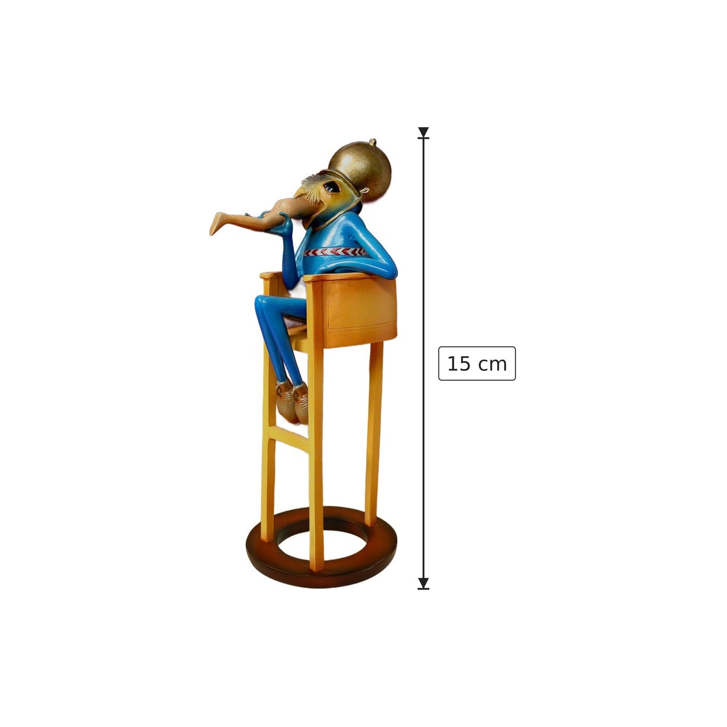 Hieronymus Bosch - Diavolo sulla sedia - h 15 cm - Scultura 3D - Fatta e Dipinta a Mano
