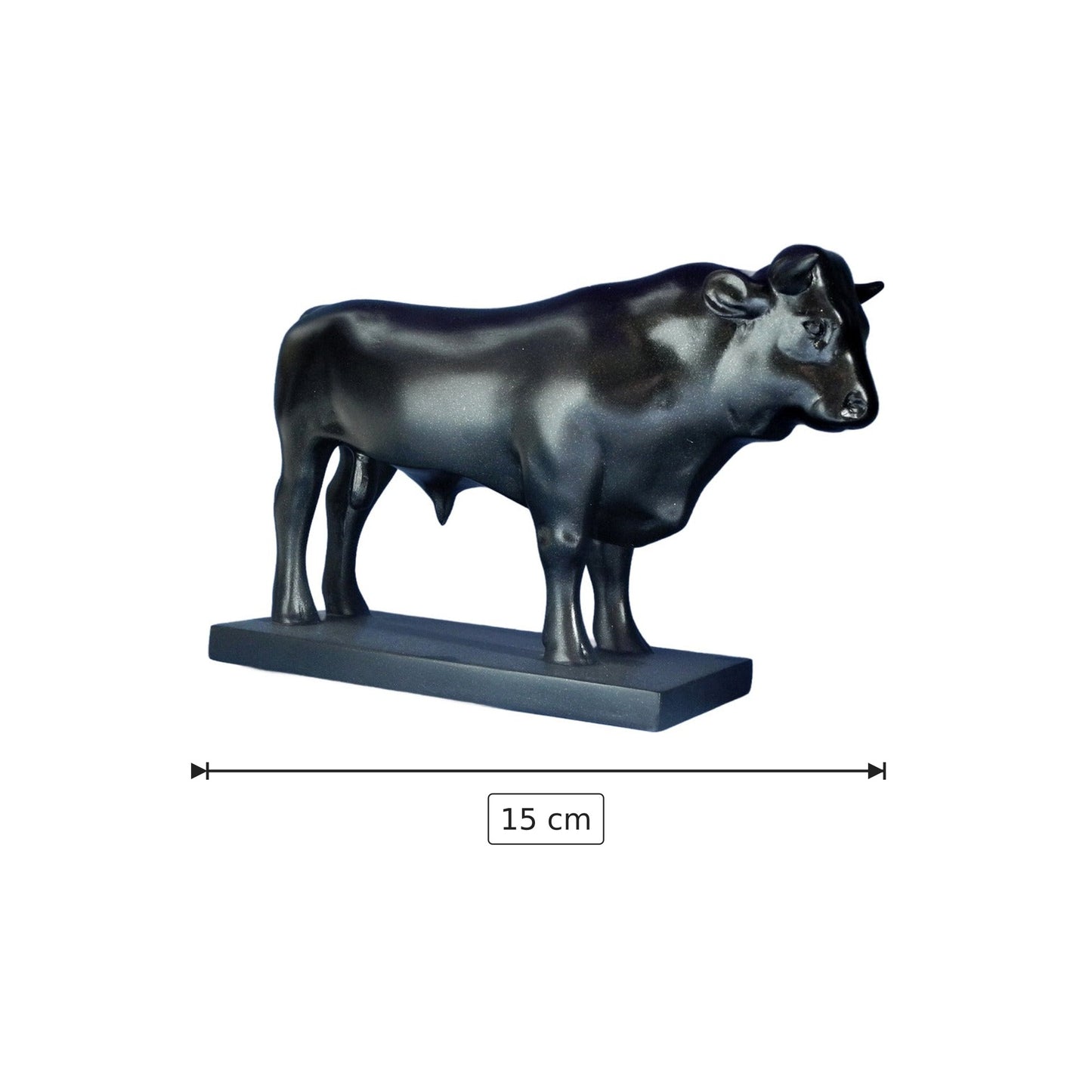 Francois Pompon - Toro - h 15 cm - Scultura 3D - Fatta e Dipinta a Mano