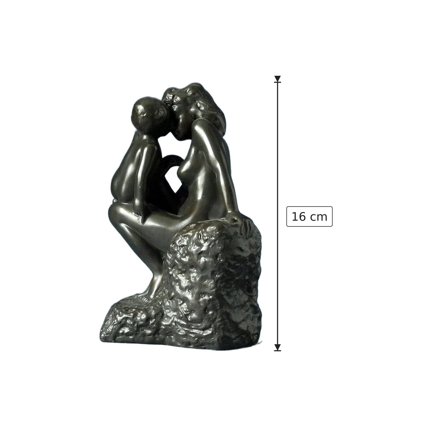 Auguste Rodin - La giovane madre - h 16 cm - Scultura 3D - Fatta e Dipinta a Mano