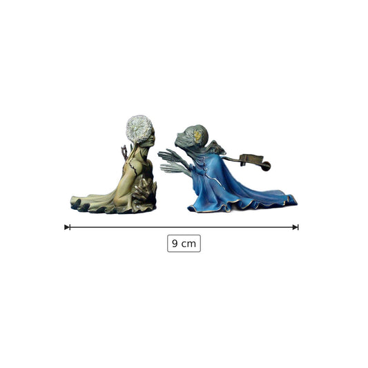 Salvador Dalì - Tristano e Isotta - h 9 cm - Scultura 3D - Fatta e Dipinta a Mano