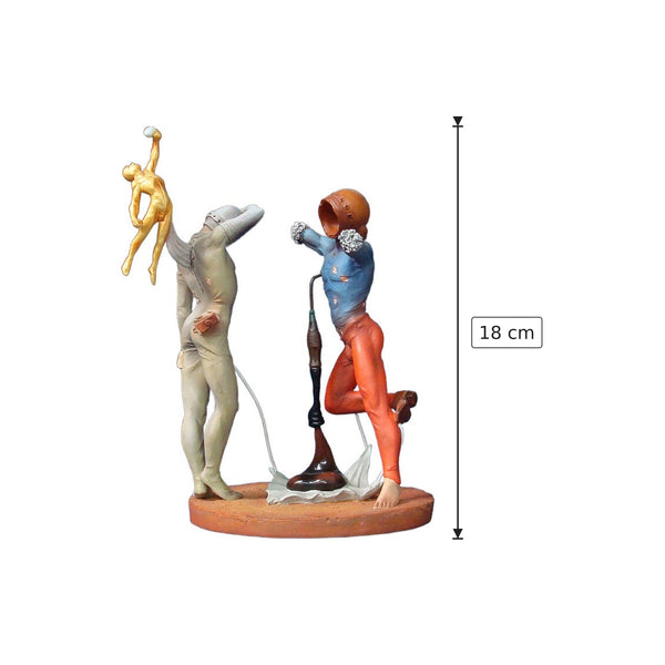 Salvador Dalì - Poesia d'America - h 18 cm - Scultura 3D - Fatta e Dipinta a Mano