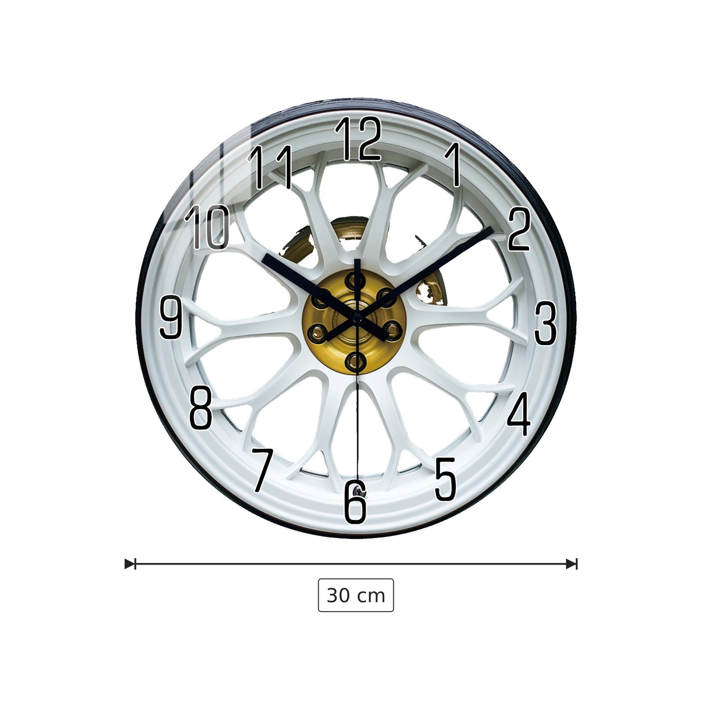Orologio da parete rotondo silenzioso - 30 cm