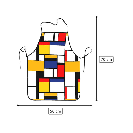 Grembiule Mondrian 50x70 cm