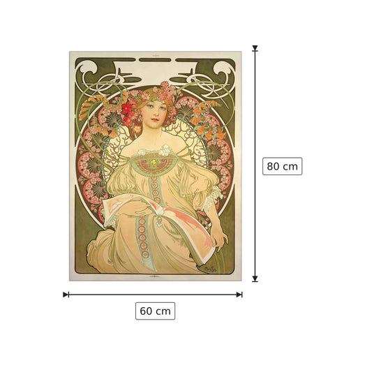 Obraz - Mucha Alphonse - cm 60x80 - Pannello in MDF