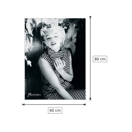 Marilyn Monroe, 1954 - BARON - cm 60x80 - Pannello in MDF