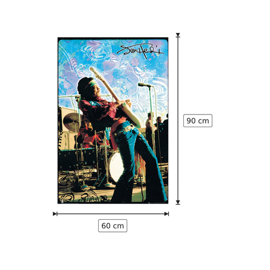 Jimi Hendrix - NULL - cm 60x90 - Pannello in MDF