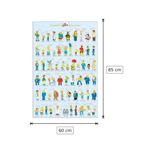 Classic Quote - The Simpsons - cm 60x85 - Pannello in MDF