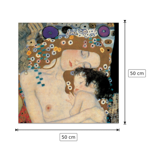 Le Tre Età Della Donna Detail - KLIMT - cm 50x50 - Pannello in MDF