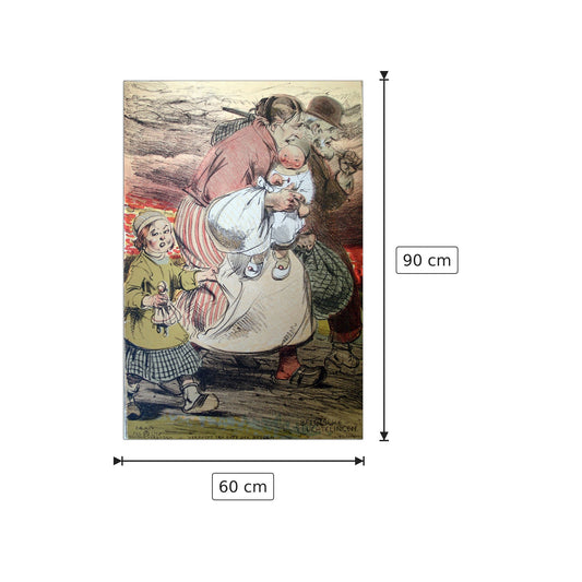Escaping War - cm 60x90 - Pannello in MDF