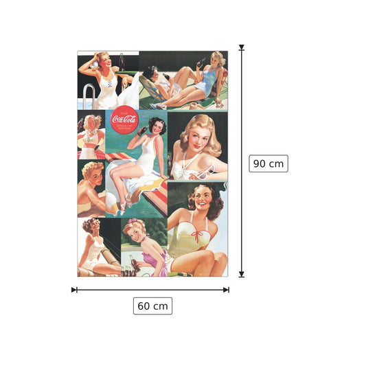 Coca - COCA COLA - cm 60x90 - Pannello in MDF