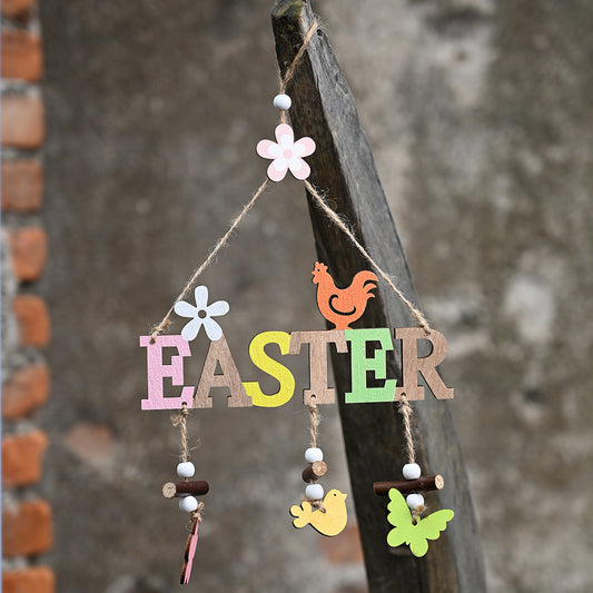 Decorazione pasqua legno nórdica