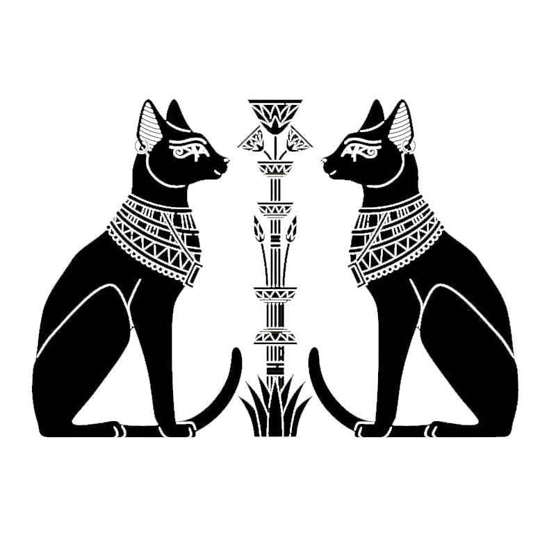 Adesivo Murale Gatto Egizio