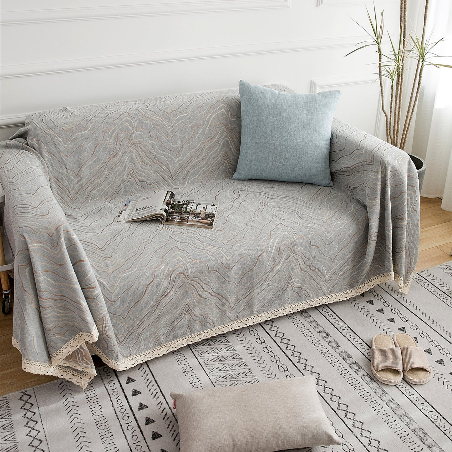 Copridivano gatto scandinavo
