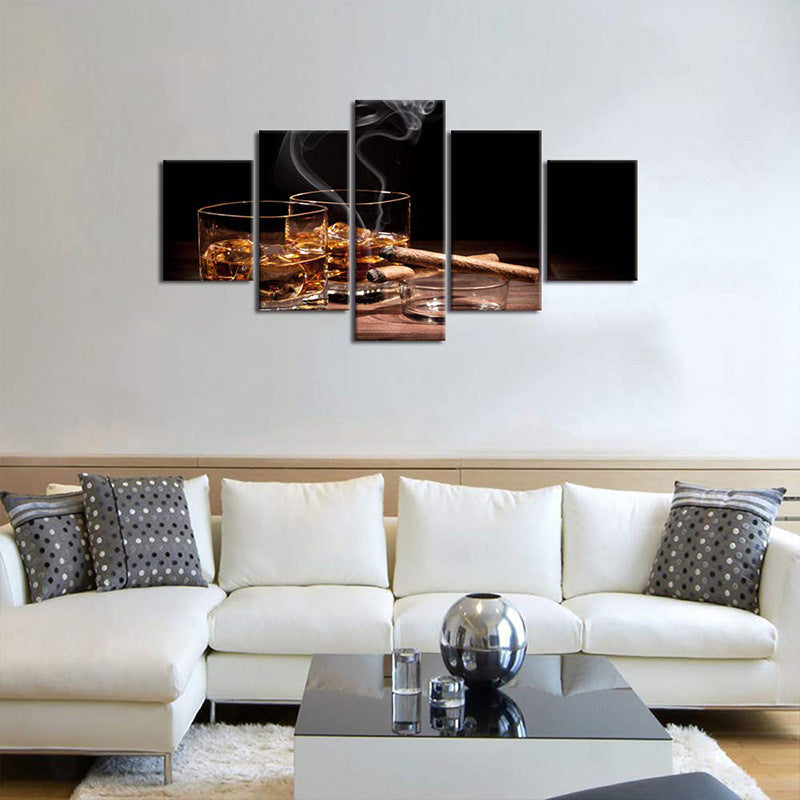 Quadro bicchieri di vino