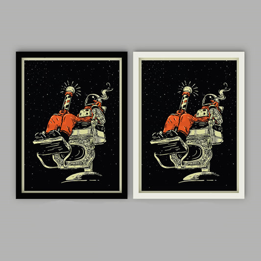 Quadro su tela Barbershop vintage