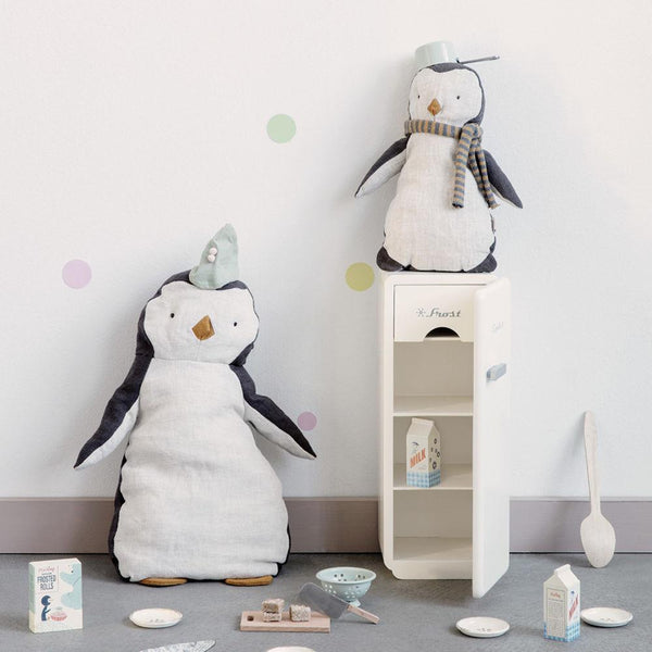 Bambola Pinguino in Lino
