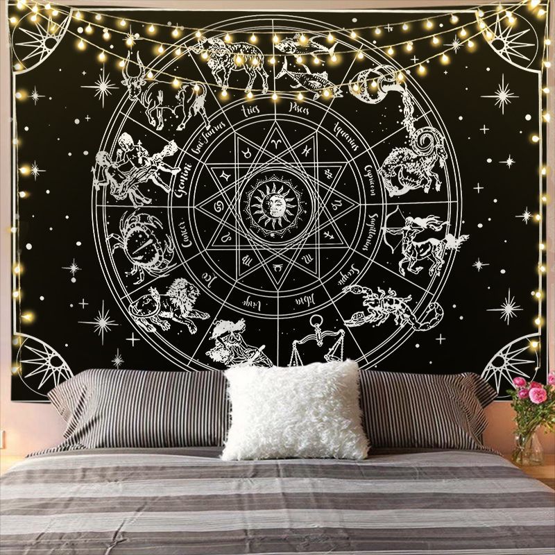 Tappeto mandala sole e luna
