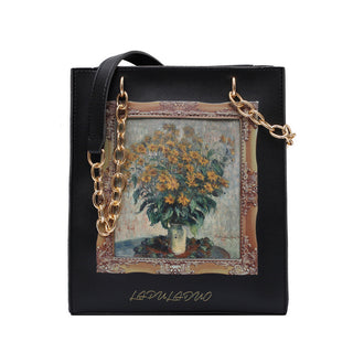 Borsa Dipinto Letteraria Retro