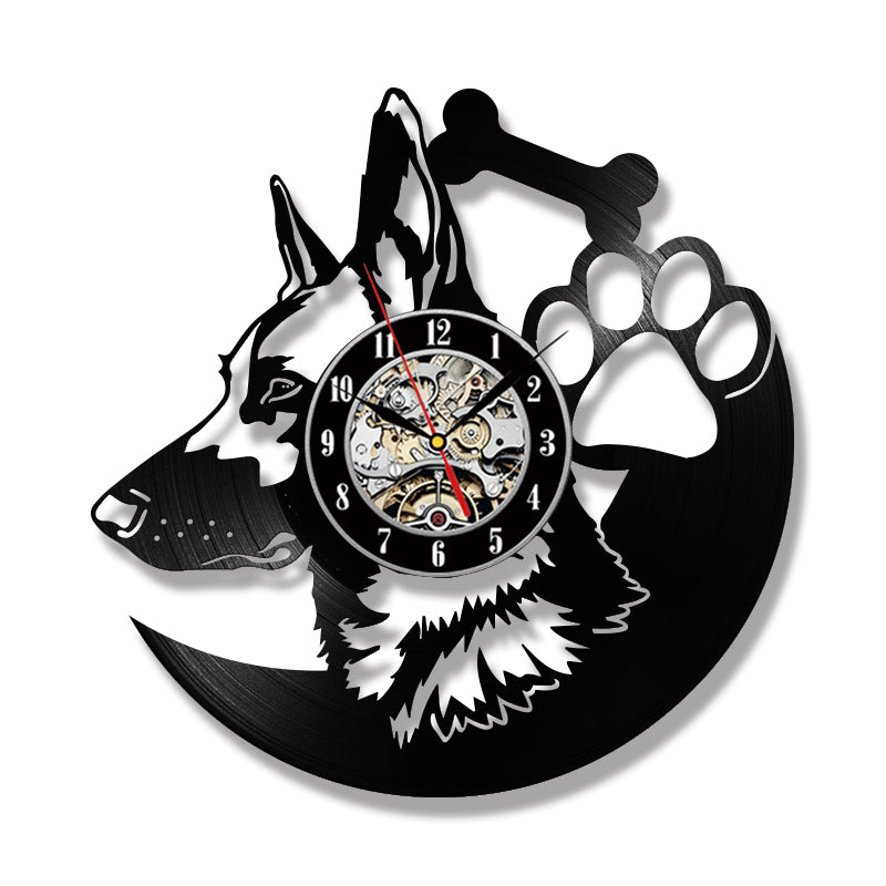 Orologio da parete Lupo neon LED